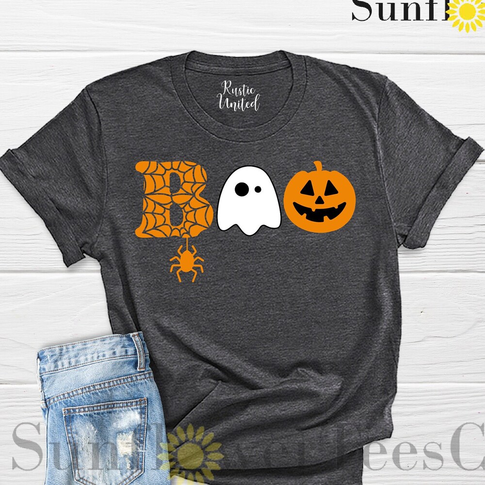 Halloween Boo Shirt, Halloween Ghost Shirt, Halloween Pumpkin Shirt, Kids Halloween Shirt, Spider Halloween Shirt, Toddler Halloween Shirt x By Funnymugsandshirts Fashion