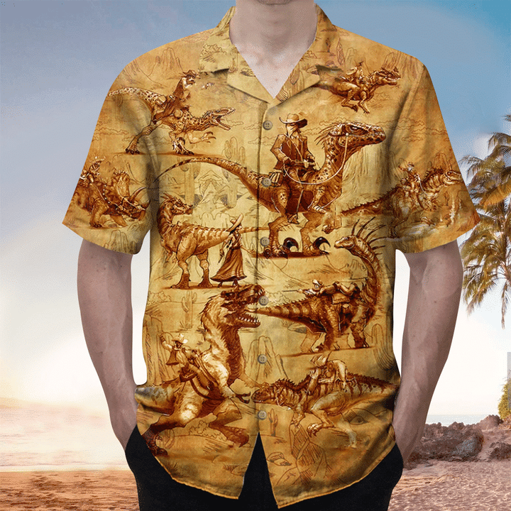 Dinosaurs Shirt For Men & Women, Dinosaurs Hawaiian Shirt For Dinosaurs Lovers