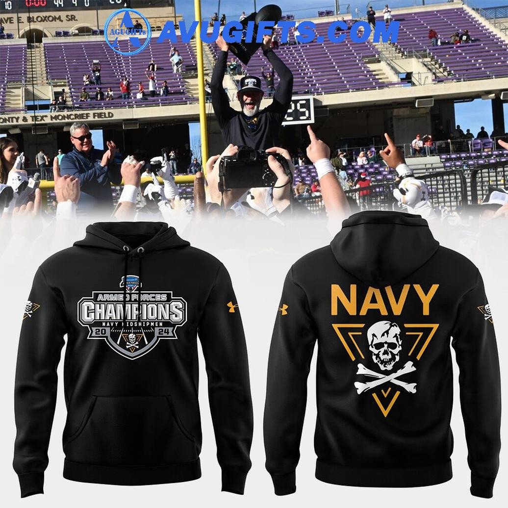 Navy Midshipmen Lm Armed Forces Bowl Champions 2024 Limited For Fans Hoodie – Zip Hoodie 3D Aop Shirt