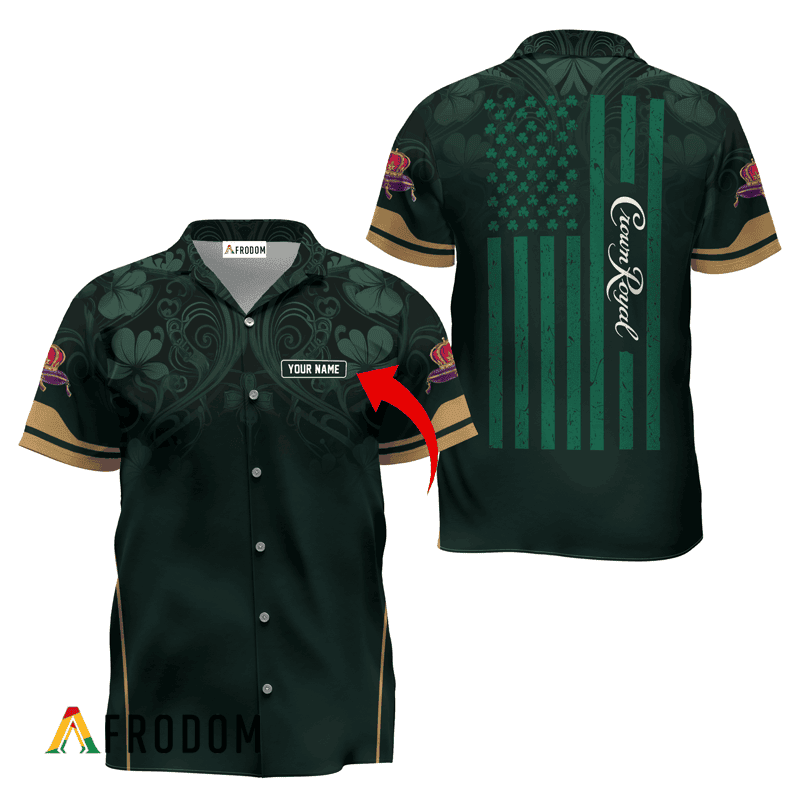 Personalized Crown Royal St. Patrick’S Day American Flag Hawaiian Shirt