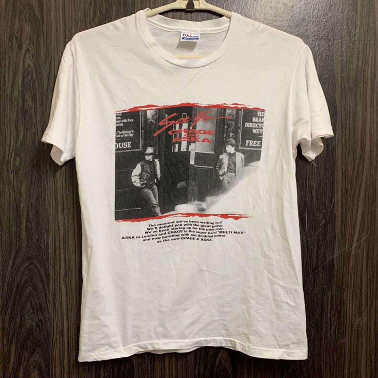 Vintage 90S Chage And Aska Dou Pop Rock Japanese See Ya Album 1990 T Shirt L