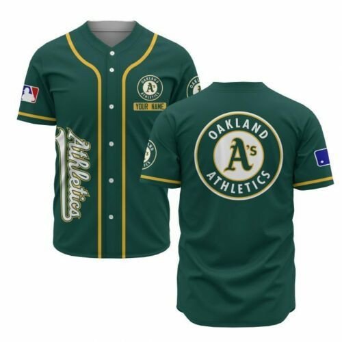 Personalized Oakland Athletics Baseball Jersey 3D All Over Printed Custom Name For Fans