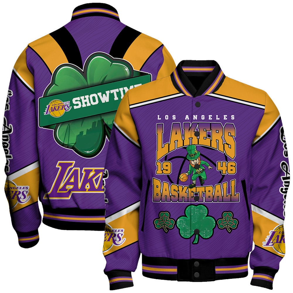 Los Angeles Lakers National Basketball Association AOP Varsity Jacket STM Ver 08