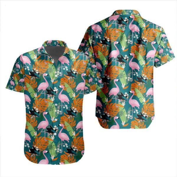 Nhl San Jose Sharks Special Aloha Style Design 3D Hawaiian Shirt