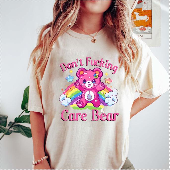 Don’t fucking care T-shirt, Sarcastic T-shirt, Mental Health, Funny Shirt , Trending , Retro , Sublimation