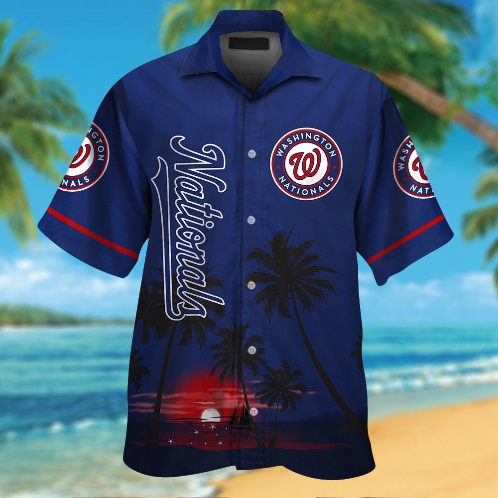 Hawaiian Washington Nationals Short Sleeve Tropical Shirt