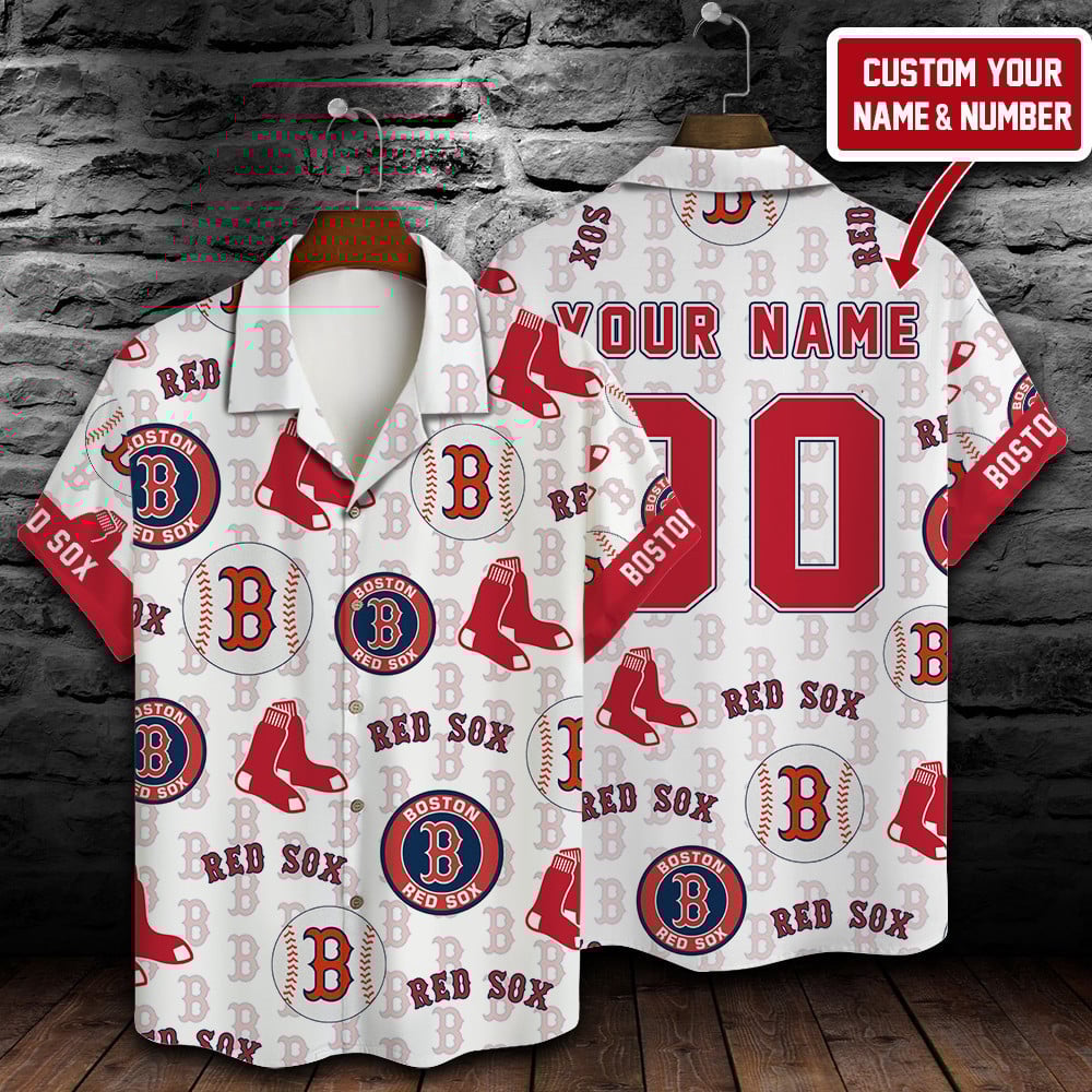 Boston Red Sox Mlb Custom Summer 3D Hawaiian Shirt