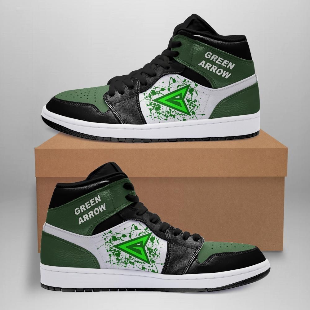 Green Arrow Dc Comics Air Jordan Sneakers Team Custom Design Shoes Sport Eachstep Gift For Fans