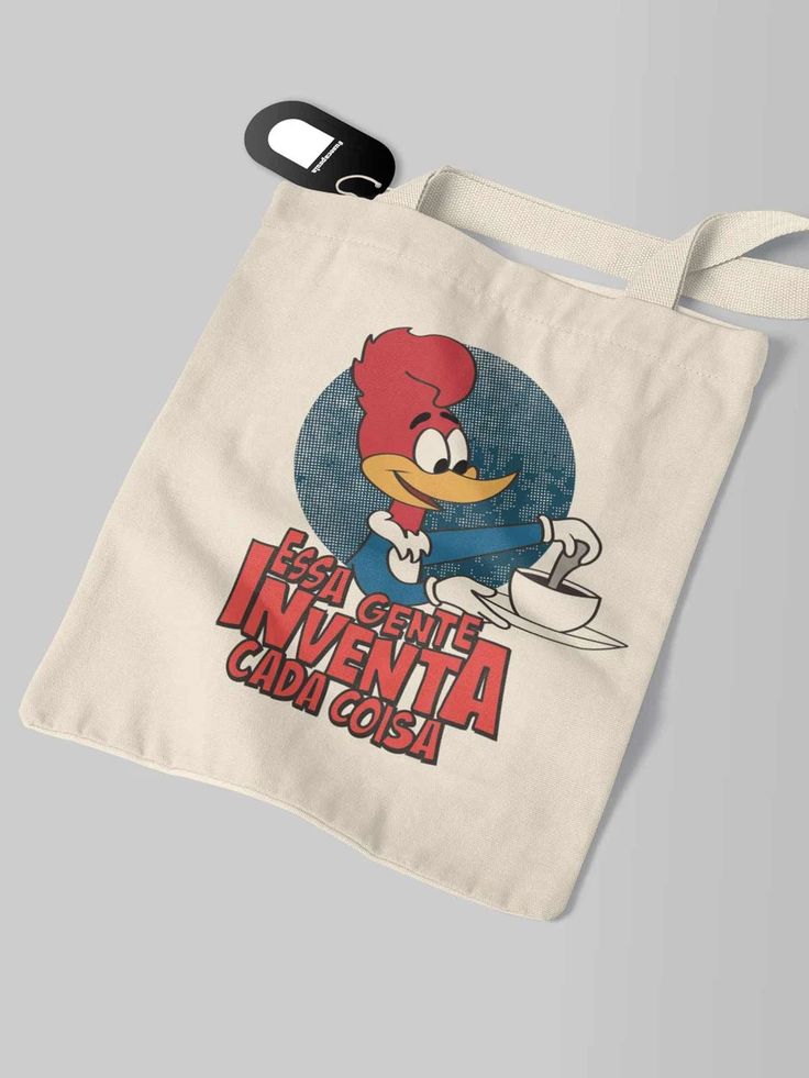 Ecobag Pica Pau Essa Gente Inventa Cada Coisa, Best Tote Bags Ideas, Cute Tote Bags Ideas, Tote Bag Design Ideas, Girls Tote Bag, Best Canvas Tote Bags Ideas