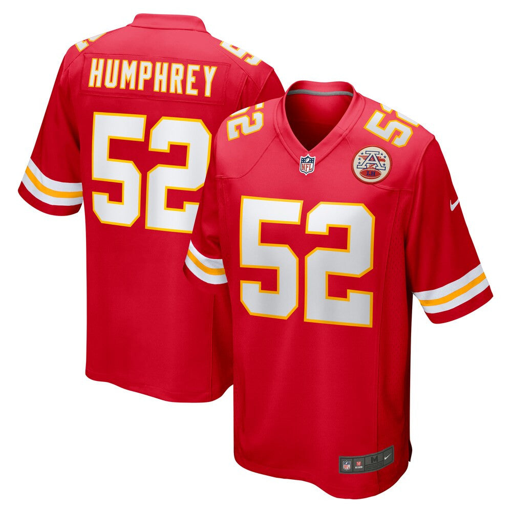 Men’S Kansas City Chiefs Creed Humphrey Nike Red Game Jersey