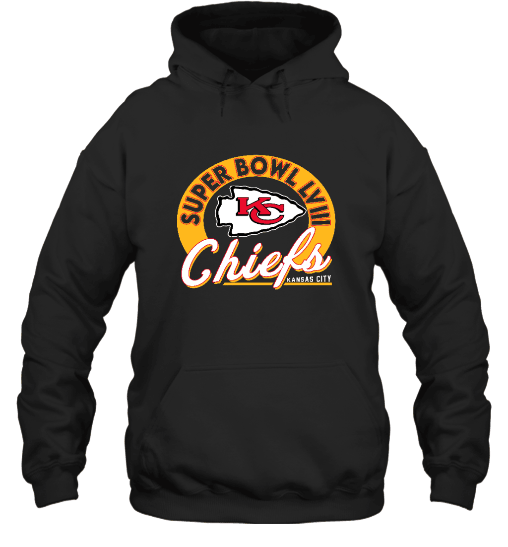 Kansas City Chiefs Super Bowl LVIII Circle Unisex 2D Hoodie