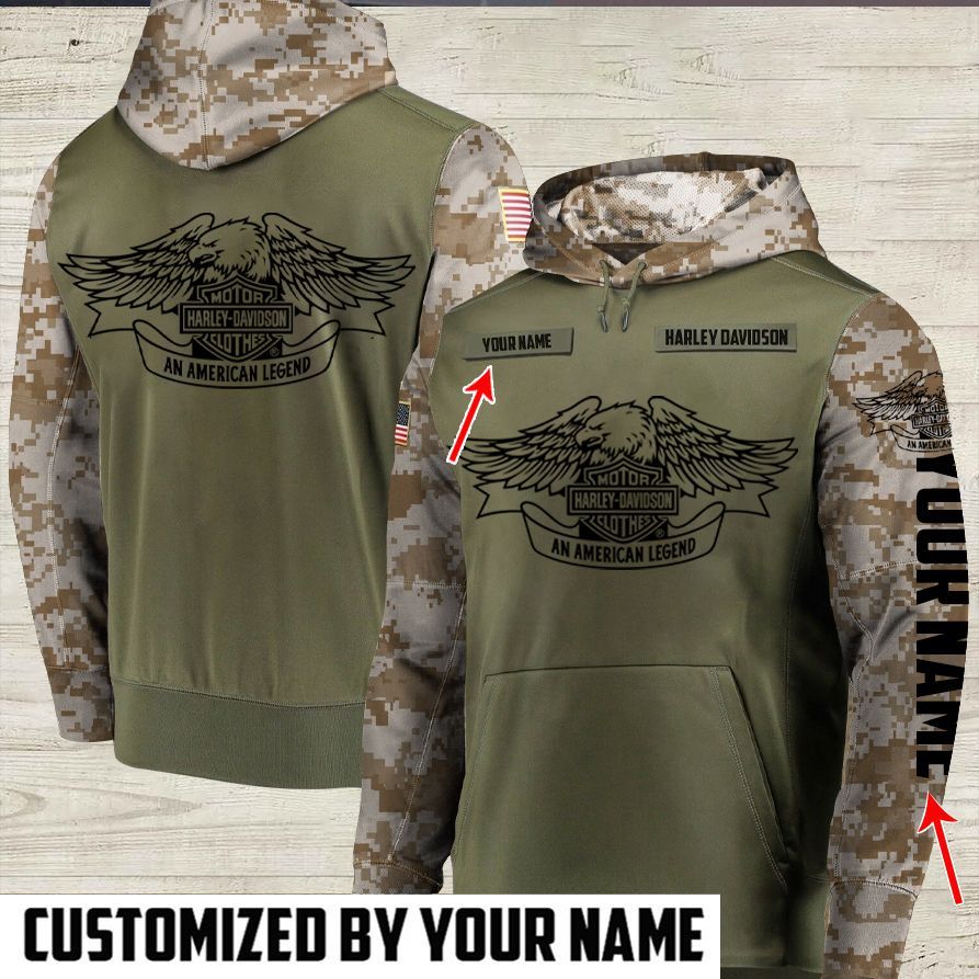 Fashion24Hs - Custom Hoodie - Harley Custom Name Pullover Hoodie Lin090920A12