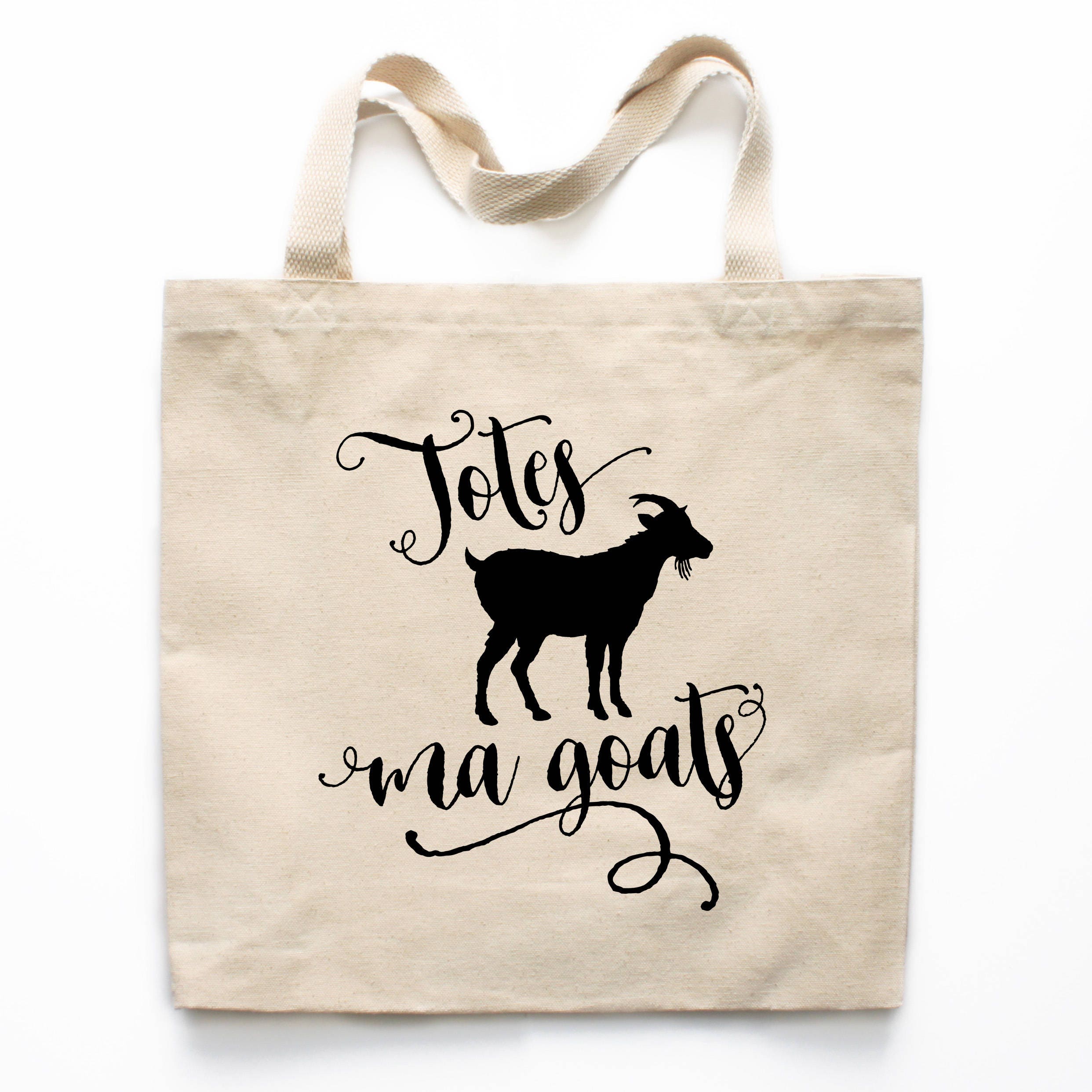 Funny Tote Bag, Totes Ma Goats Tote Bag, Farmers Market Tote Bag, Canvas Market Bag, Shopping Bag, Reusable Grocery Bag 0206