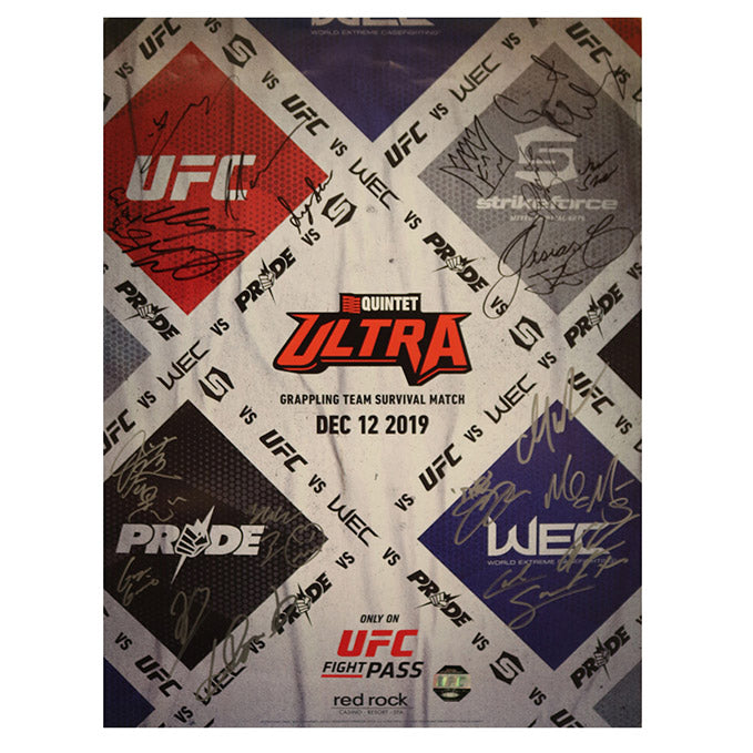 Ufc Quintet Ultra Autographed Poster &hellip;