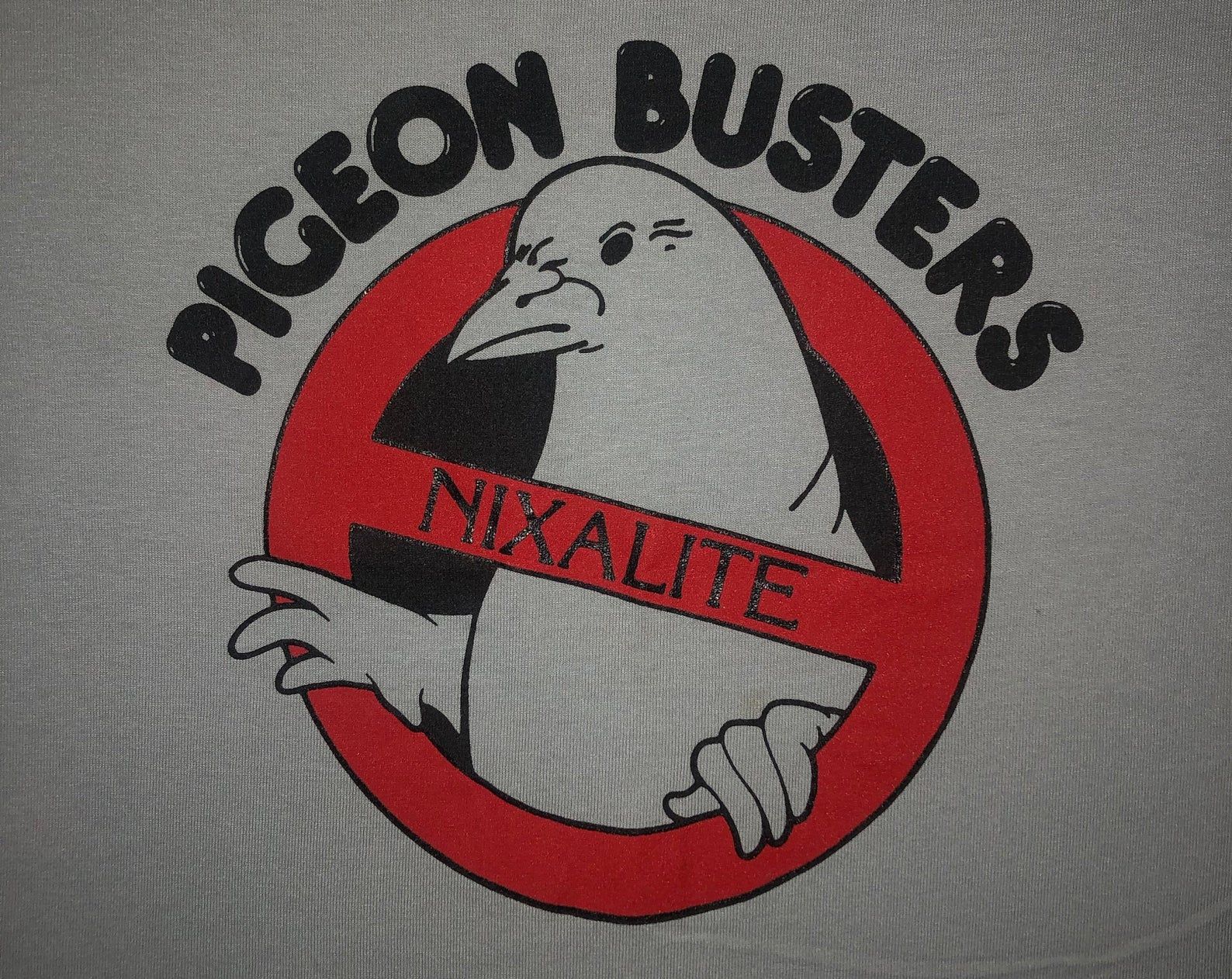 Vintage 1980S Funny Pigeon Busters T Shirt / 80S Screen Stars Single Stitch Illinois