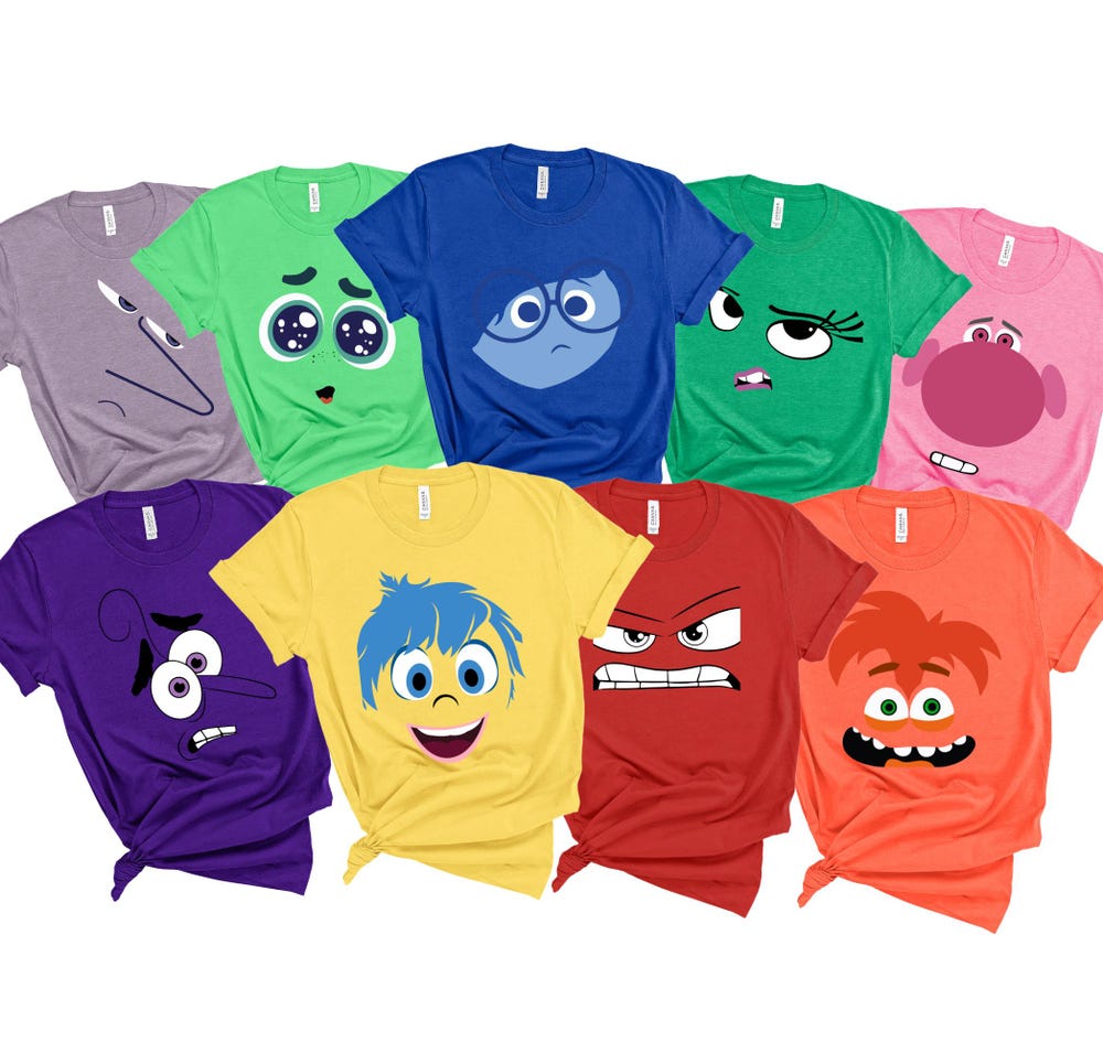 Group Halloween Shirts, Emotions Matching Halloween Costume Shirts for Teachers, Office Halloween Party, Youth Halloween Group Eglobaltime