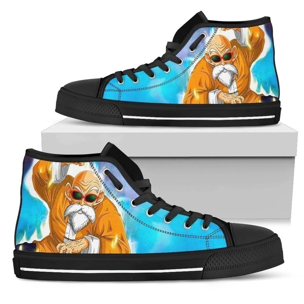 Master Roshi Sneakers High Top Shoes Dragon Ball High Top Shoes Realtorgift Fashion