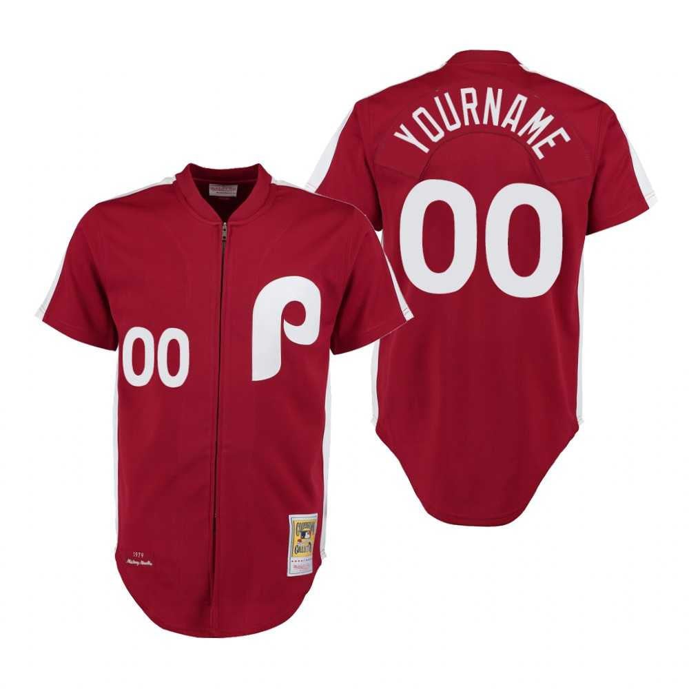 Philadelphia Phillies Red Retro Custom Jersey – All Stitched – Txtrend Shop