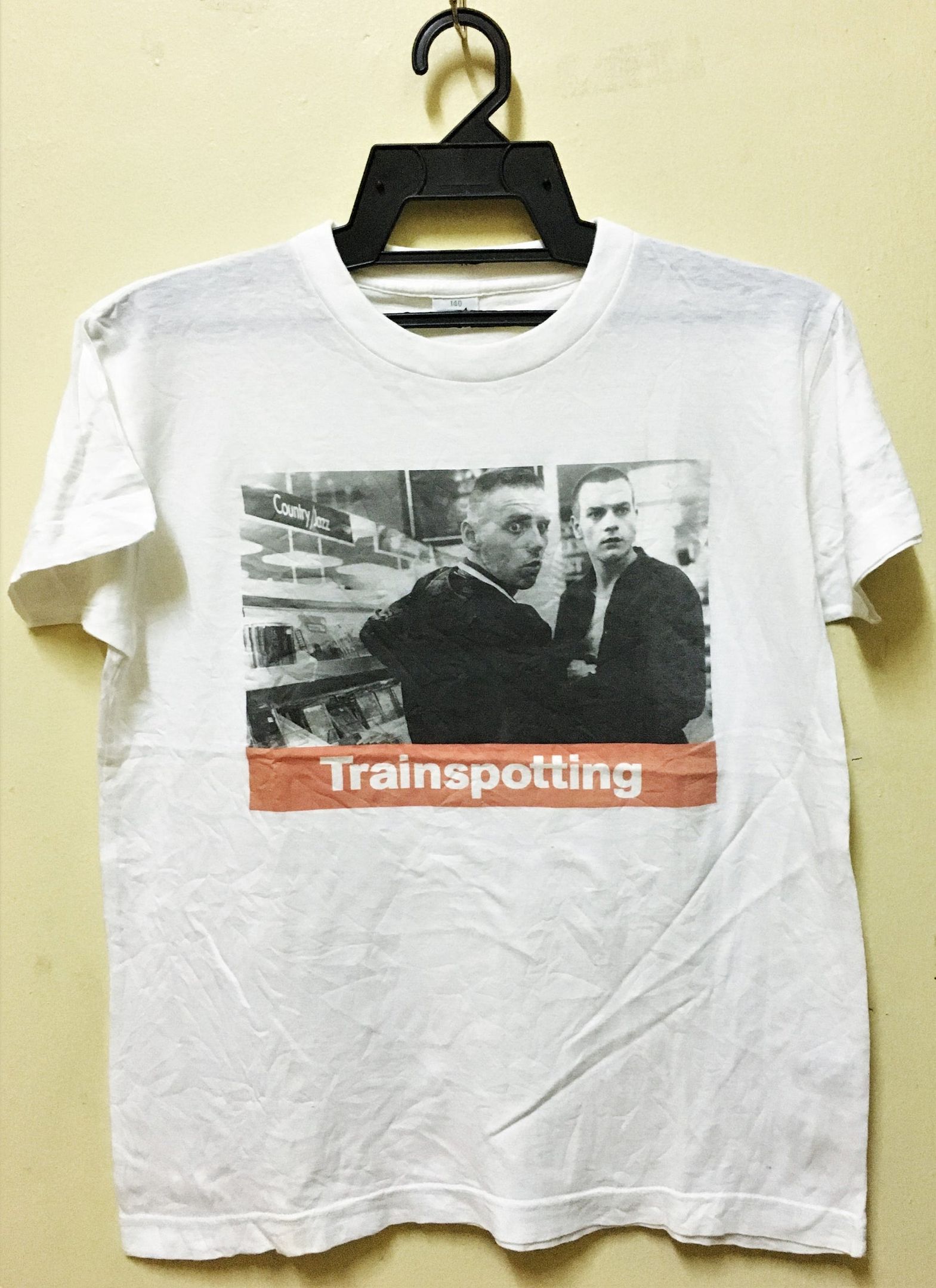 Vintage 90S Trainspotting Movie T-Shirt Punk Ewan Mcgregor