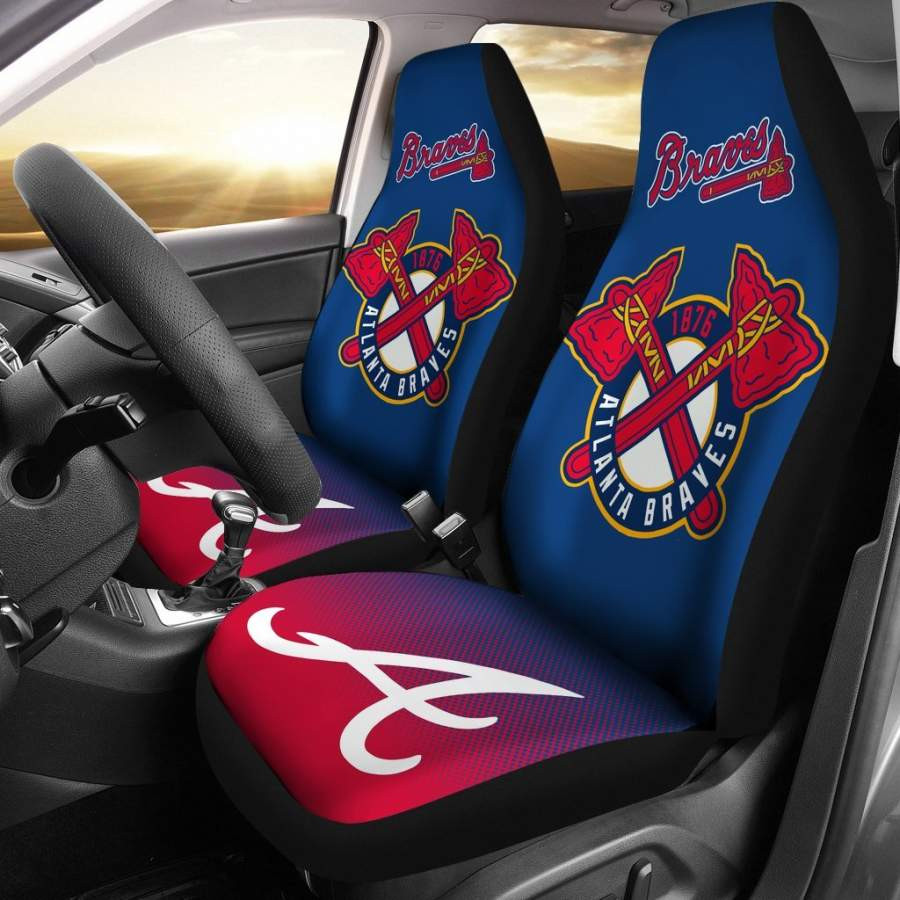 New Fashion Fantastic Atlanta Braves Car Seat Covers CSC5758