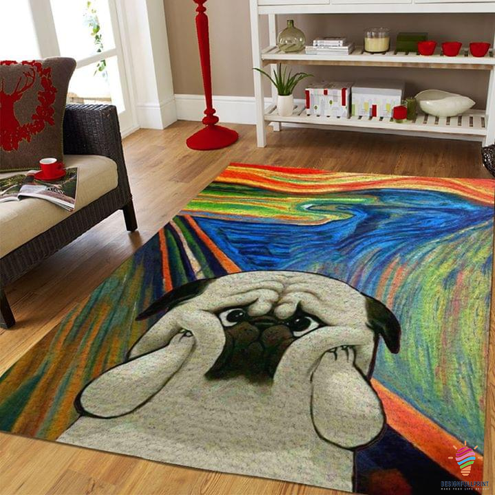 Cute Pug Pet Lover Dog Lover Rug Ch  &hellip;