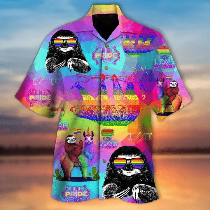 Beach Shirt Pride Month Lbgt Hawaiian Shirt For Men And Women Aloha Shirt