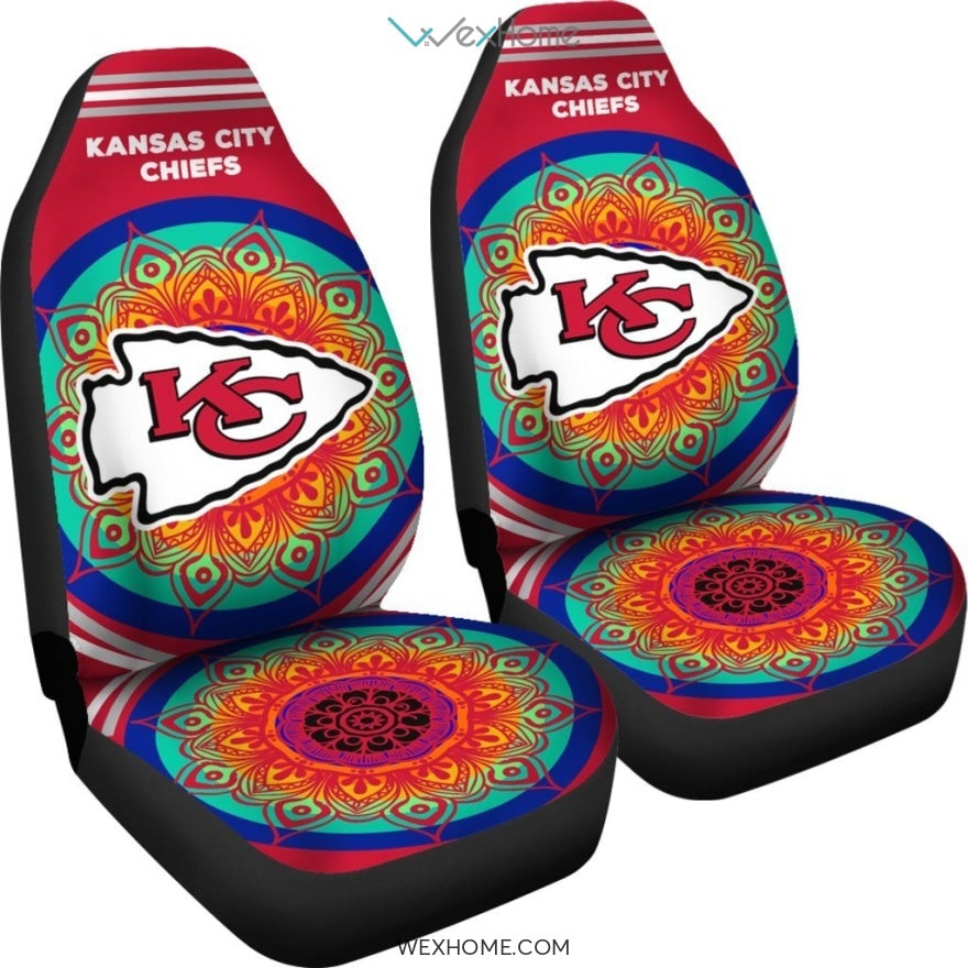 Magical And Vibrant Kansas City Chiefs Car Seat Cover Set CSC5609