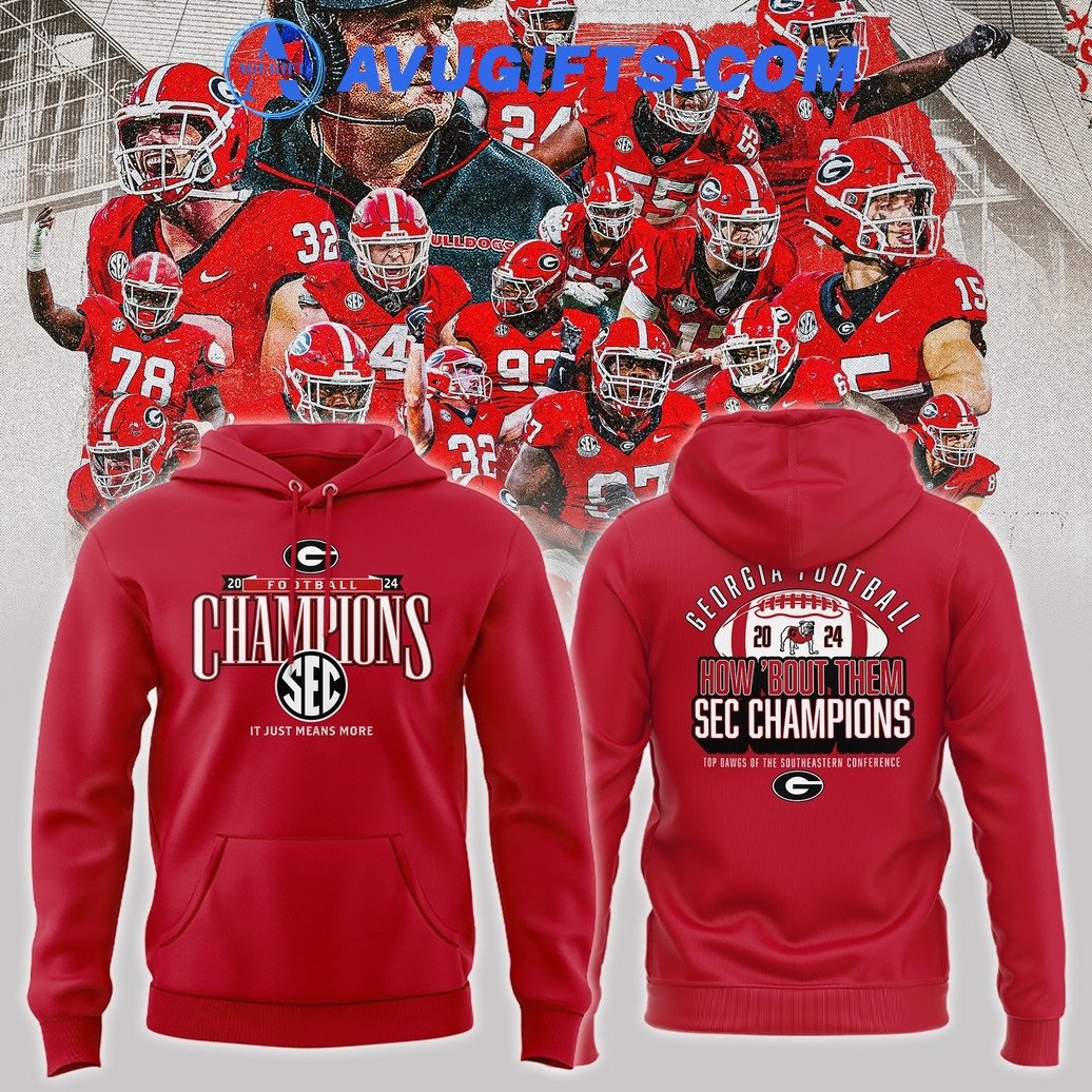 2024 Sec Football Conference Champions Georgia Bulldogs Limited Edition Hoodie – Zip Hoodie 3D Aop Shirt