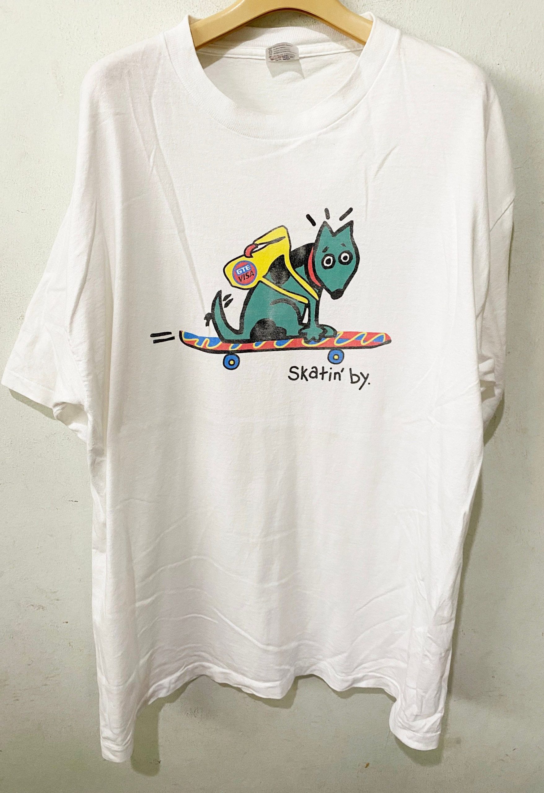 Vintage Skating By On a GTE Visa Tee Shirt Outfits