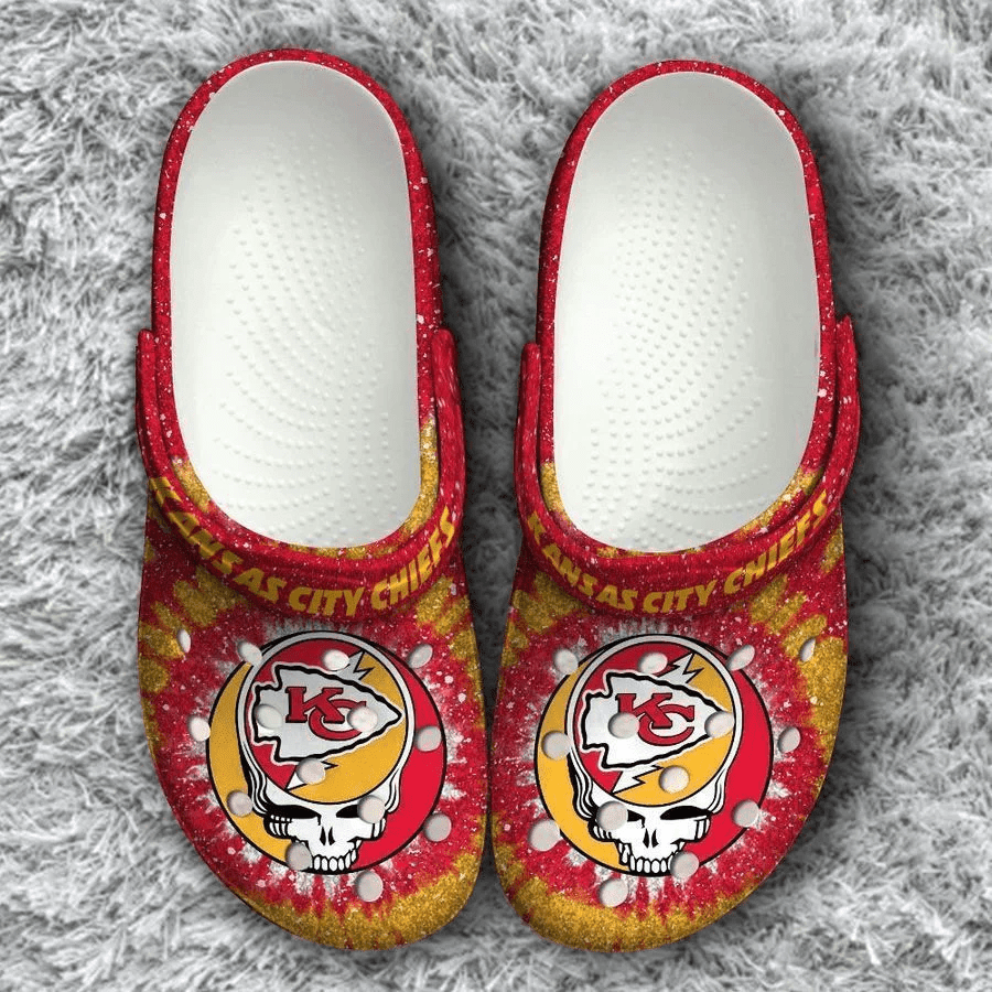 Kansas City Chiefs Grateful Dead Classic Crocss Clog Comfortable Water Shoes Ver142