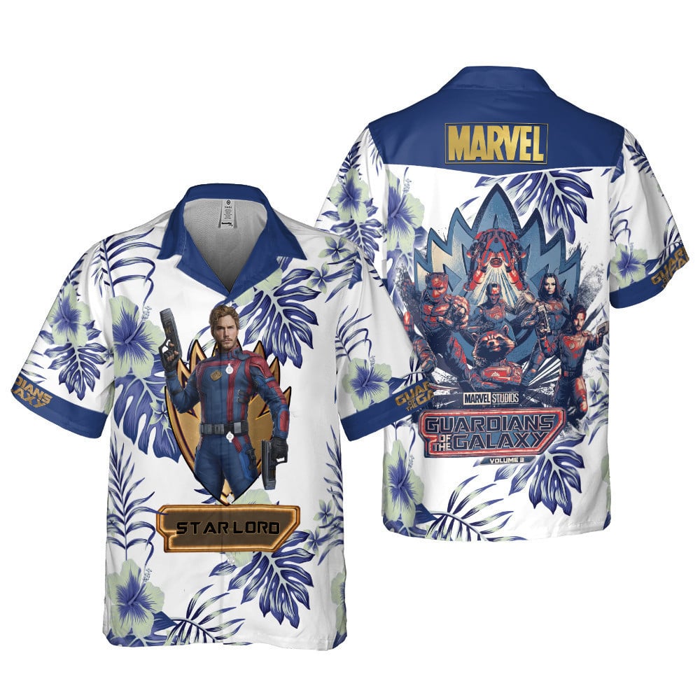 Star-Lord Guardians Of The Galaxy 2023 Aop Hawaiian Shirt