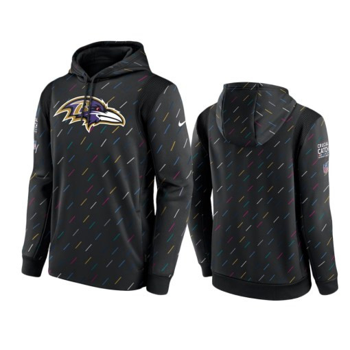 Baltimore Ravens Charcoal Therma Pullover 2021 Crucial Catch Hoodie