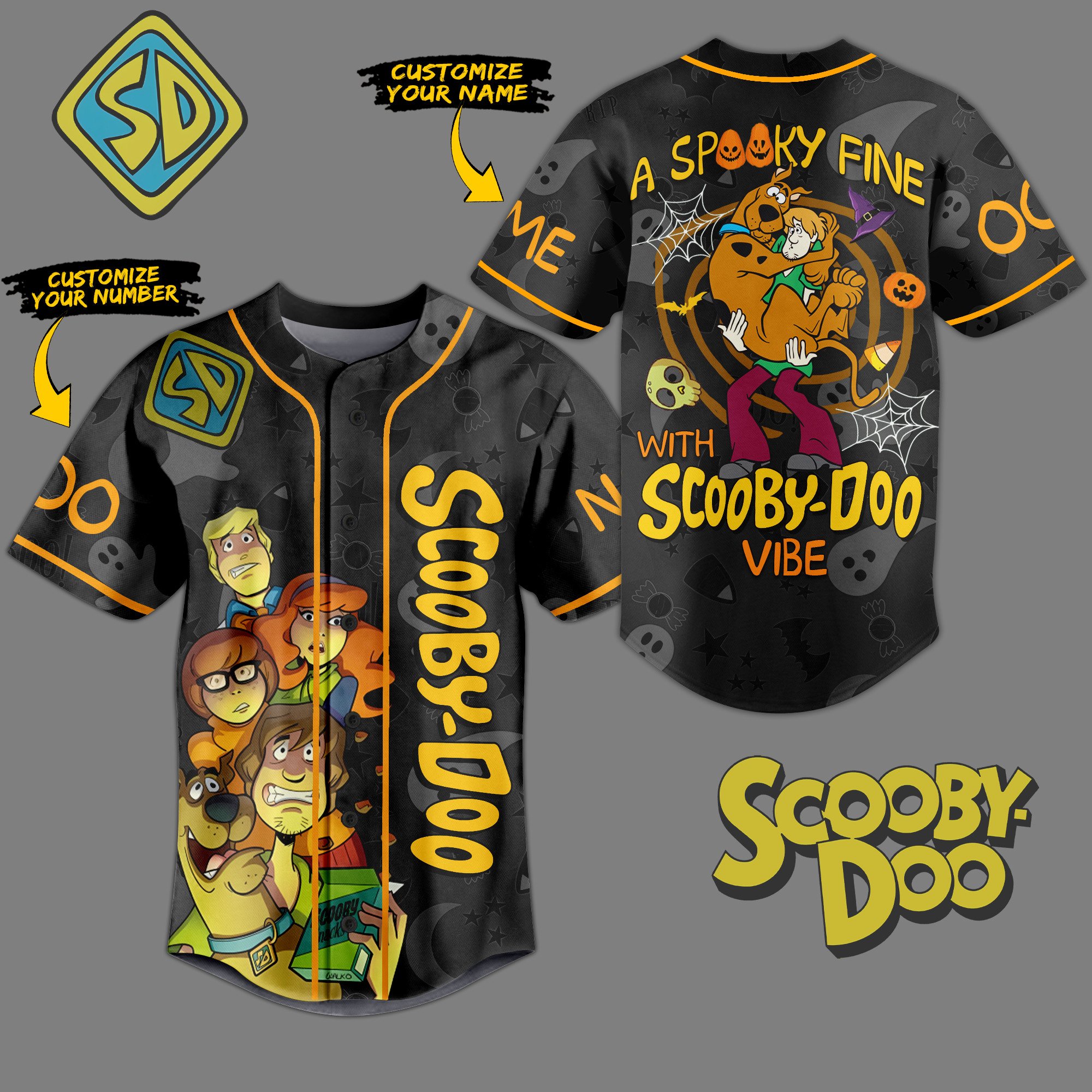 Merchcustom SCOOBY Doo Baseball Jersey For Fans
