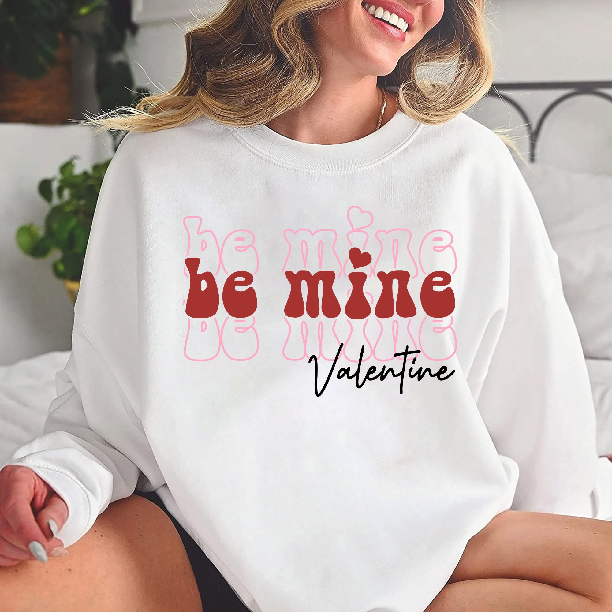 Be Mine Valentine Sweatshirt, Be Mine Shirt, Retro Style Valentine'S Shirt, Valentine'S Day Shirt, Valentine'S Day Gift, Love Shirt Bespoketshirt