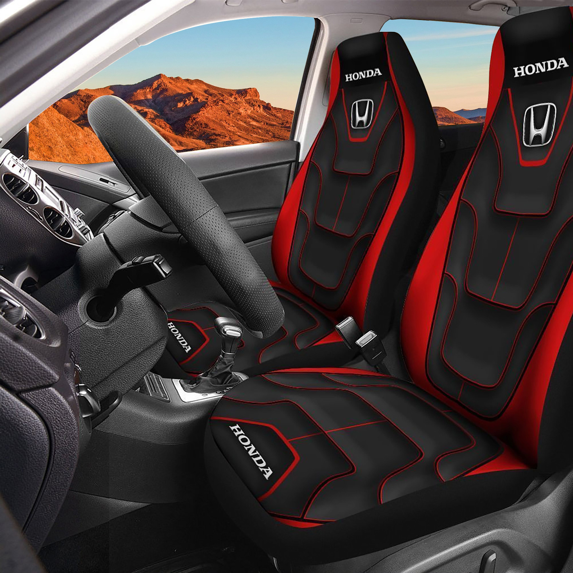 Honda Logo Car Seat Cover Set CSC688