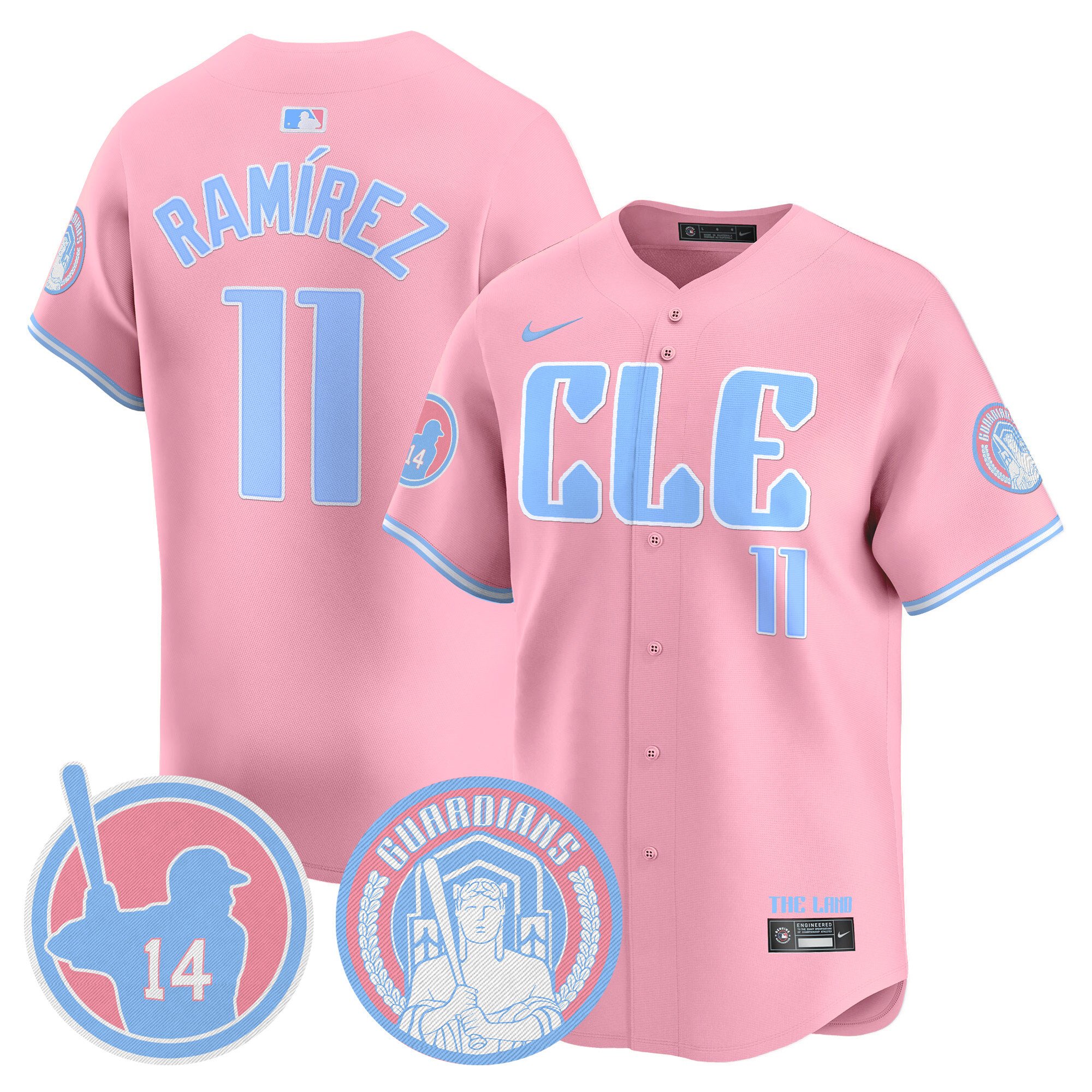 Unisex Cleveland Guardians Bubblegum Pink Vapor Premier Limited Jersey – All Stitched