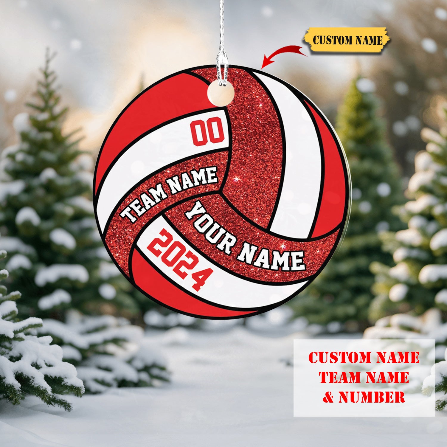 Mostprints Personalized Volleyball Ornament, Volleyball Christmas Ornament, Beach Volleyball Gift For Volleyball Players Volleyball Ornament234234, Ornament Decoration, Ornament For Gift, Ornament Christmas X Halloween Collection From Snorider