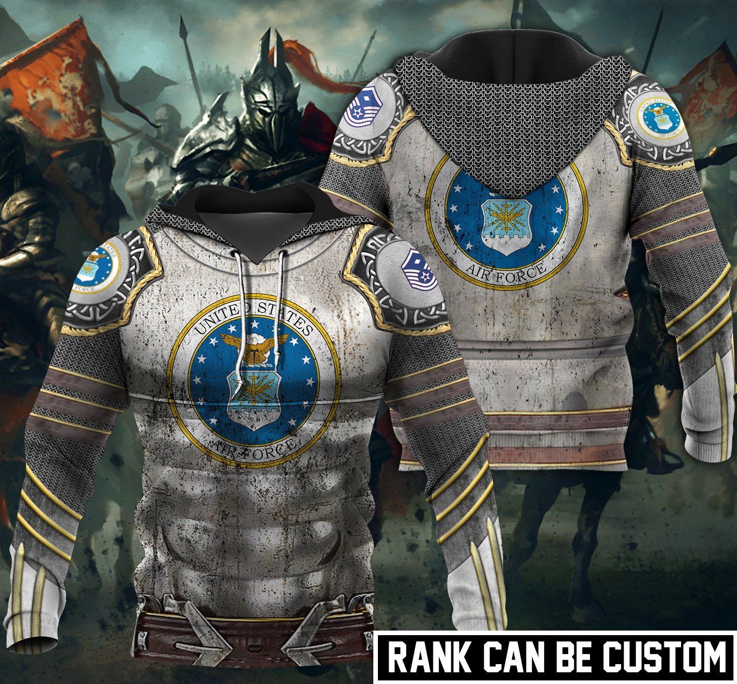 U.S AIRFORCE VETERAN WARRIOR HOODIE …