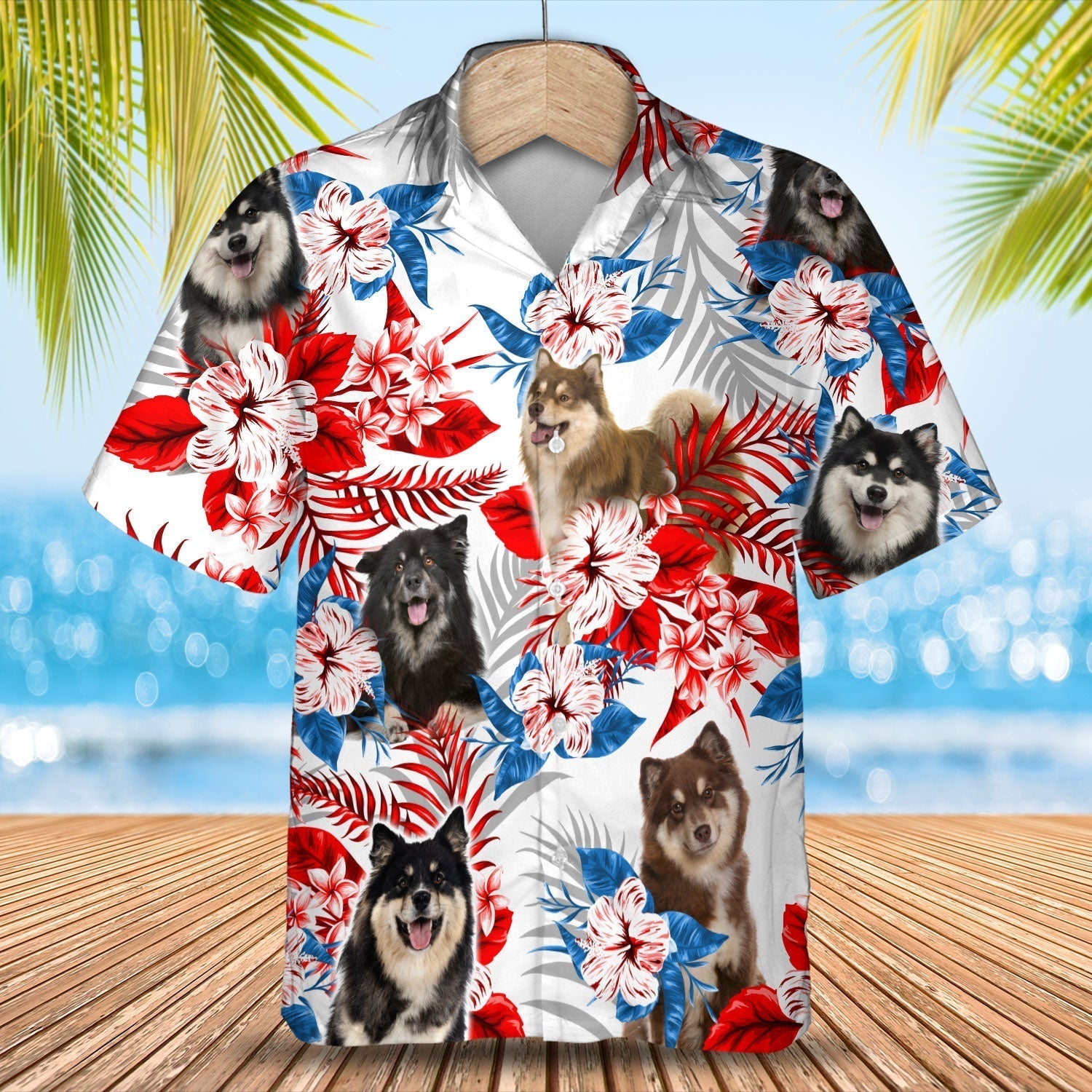 Finnish Lapphund Hawaiian Shirt –  Gift For Summer, Summer Aloha Shirt, Hawaiian Shirt For Men And Women