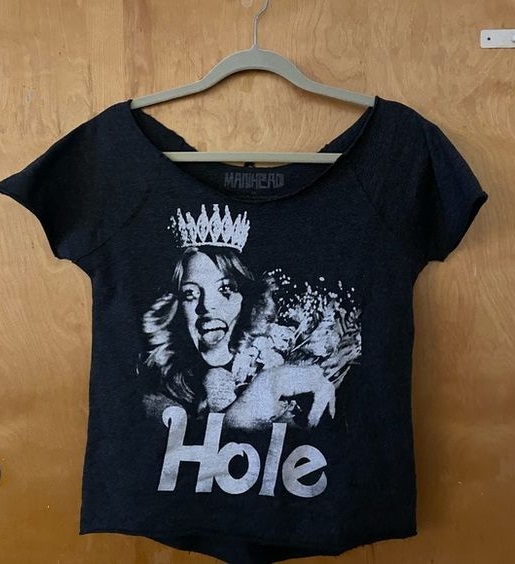 Courtney Love Hole Band Shirt Outfit