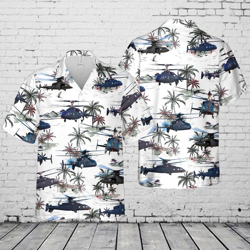 Us Army Sikorsky–Boeing Sb-1 Defiant Hawaiian Shirt