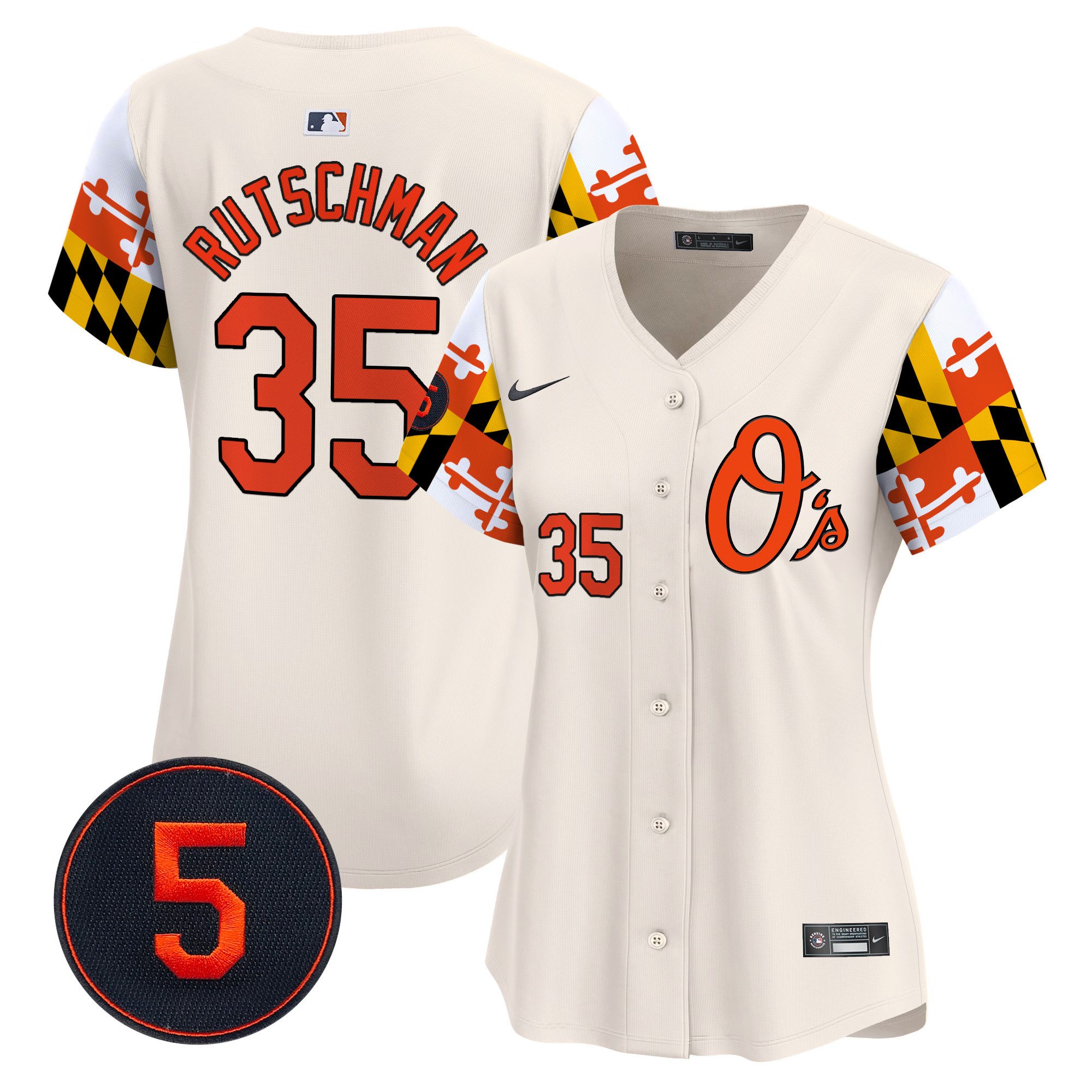 Women’S Baltimore Orioles Robinson Patch Vapor Premier Limited Jersey V5 – All Stitched