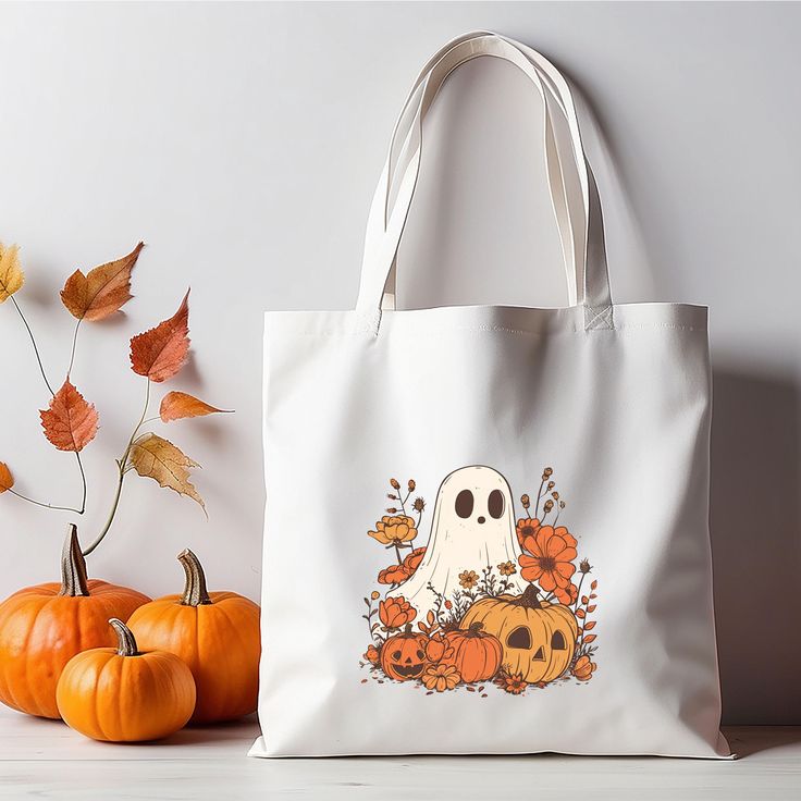 Halloween Ghost Tote Bags, Thanksgiving Pumpkins Spooky Printed Tote Bags, Halloween Shopping Bag, Spooky Cute Ghost Canvas Halloween Bags, Best Tote Bags Ideas, Cute Tote Bags Ideas, Tote Bag Design Ideas, Girls Tote Bag, Best Canvas Tote Bags Ideas