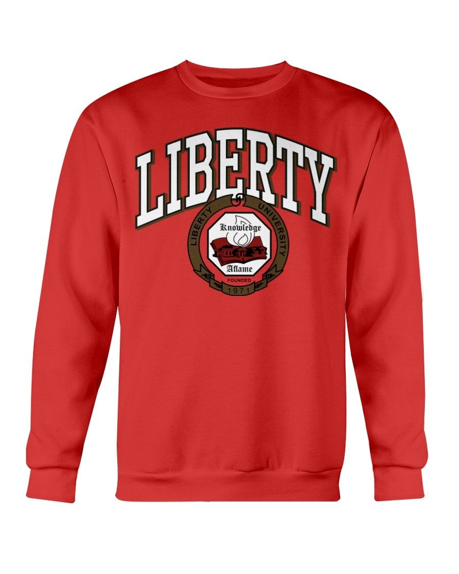 Vintage 90S Liberty Flames University Champion Sweatshirt 090121