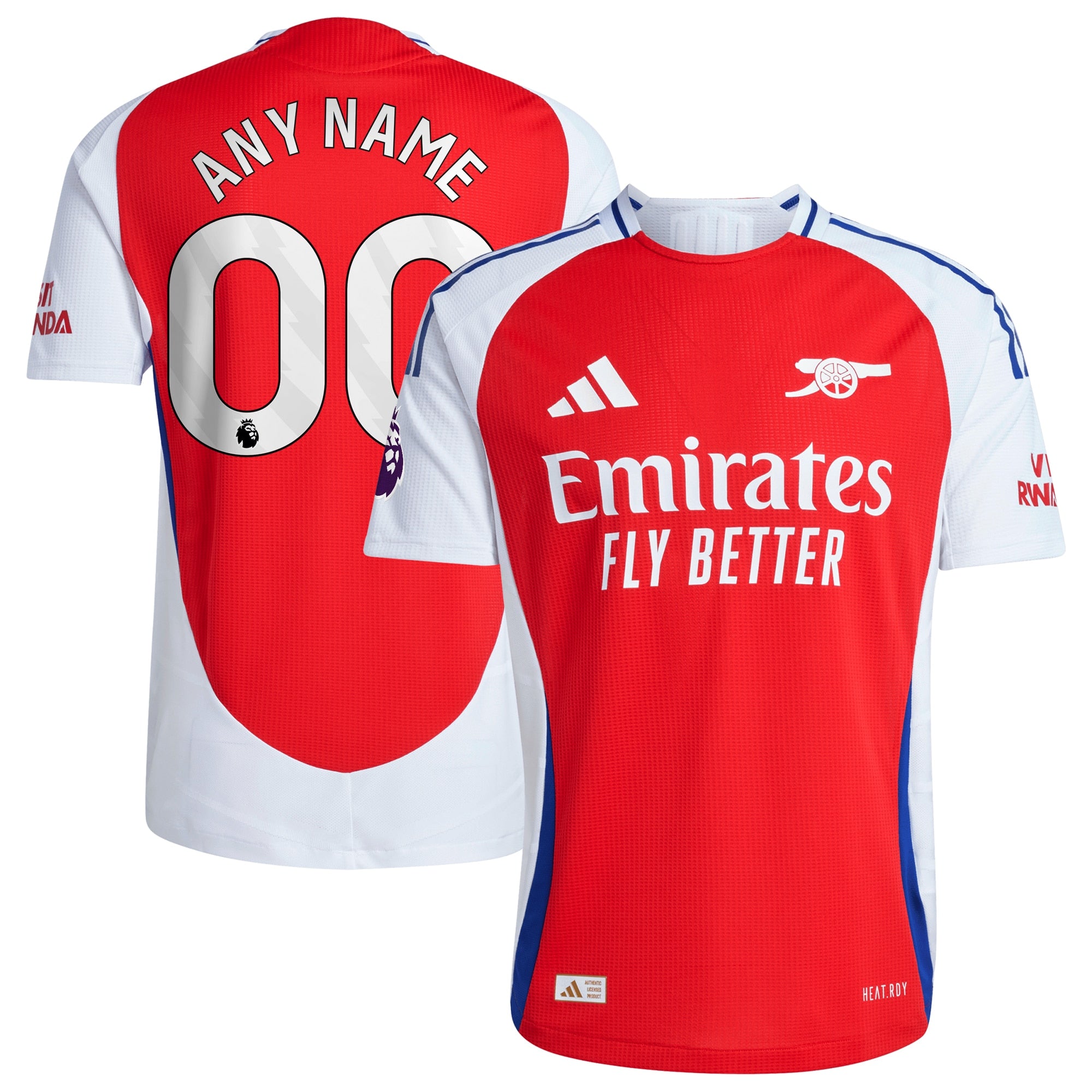 Arsenal Adidas 2024/25 Home Custom Jersey – Red