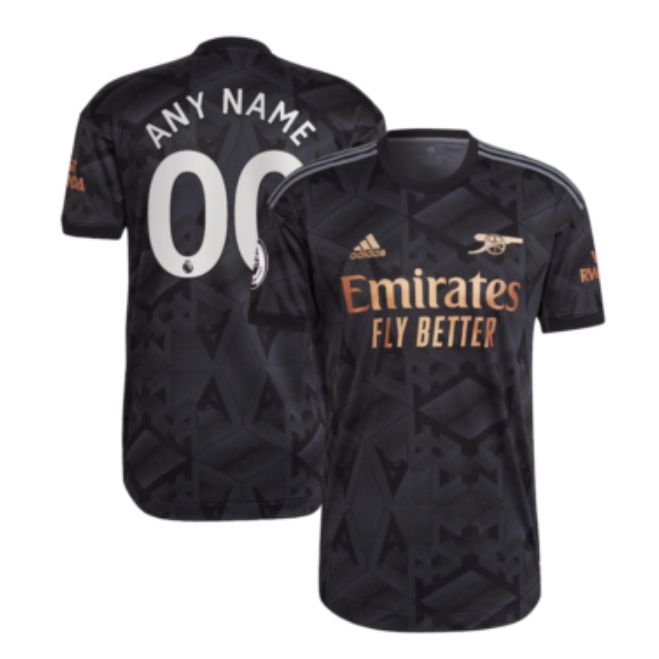 Arsenal Away Unisex Shirt 2022-23 Custom Jersey – Black