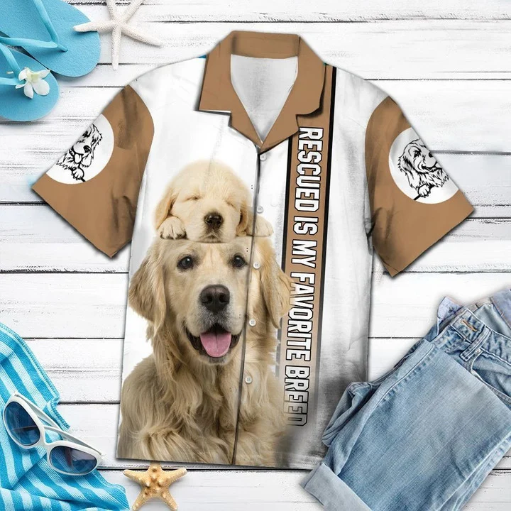 Golden Retriever Is My Favorite Breed Hawaiian Shirt