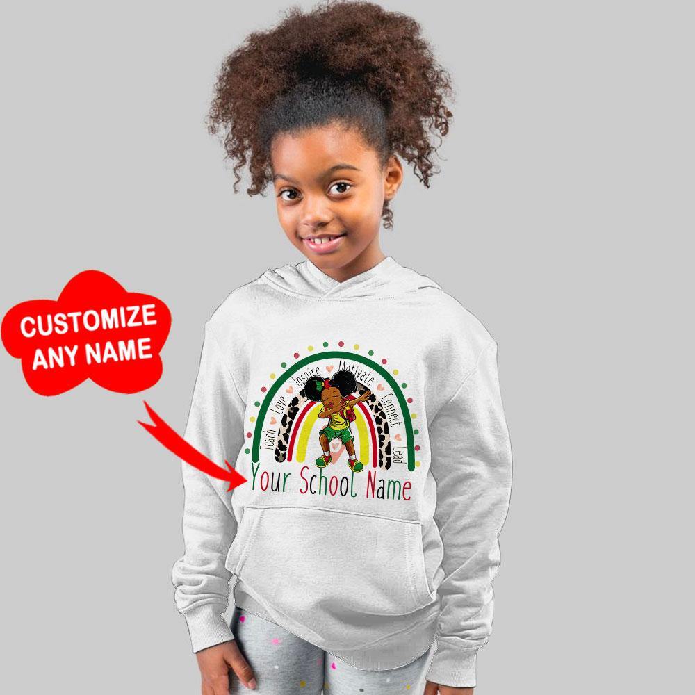 Personalized Back To School 2 Kids Hoodie Peckshirt