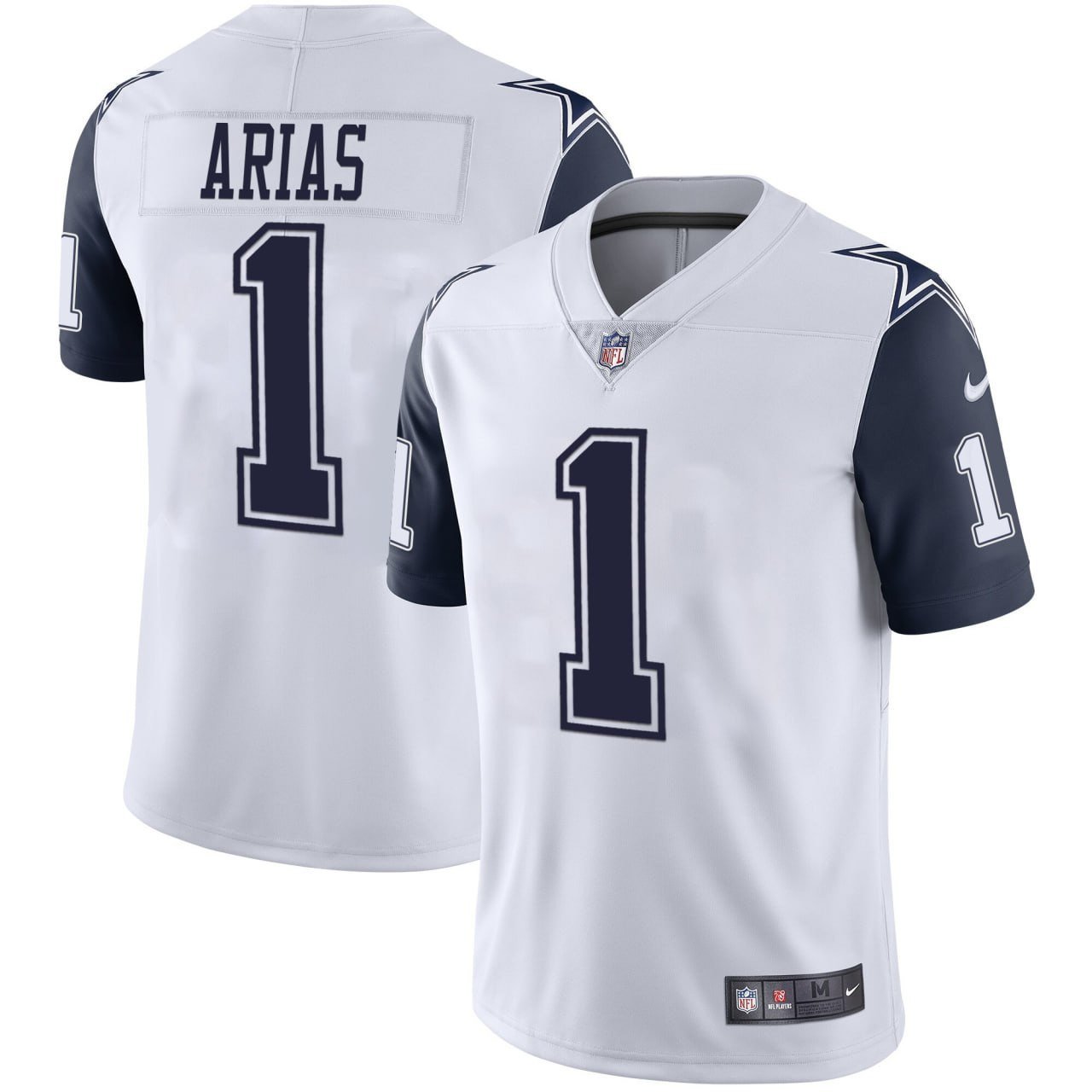 Arias #1 Dallas Cowboys White Jersey – All Stitched