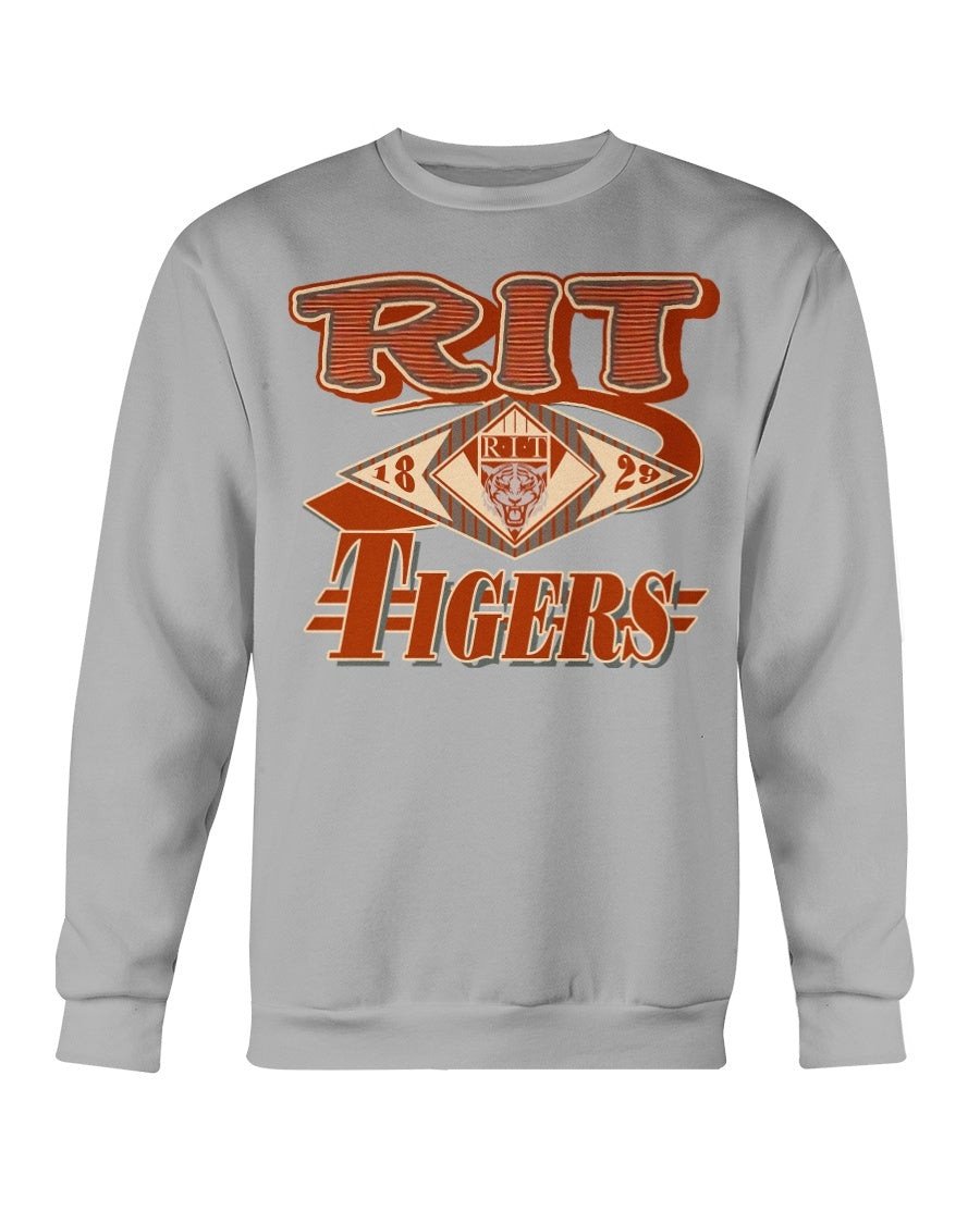 Vintage 90S Rit Rochester Institute Of Technology Tigers Graphic Sweatshirt 210924